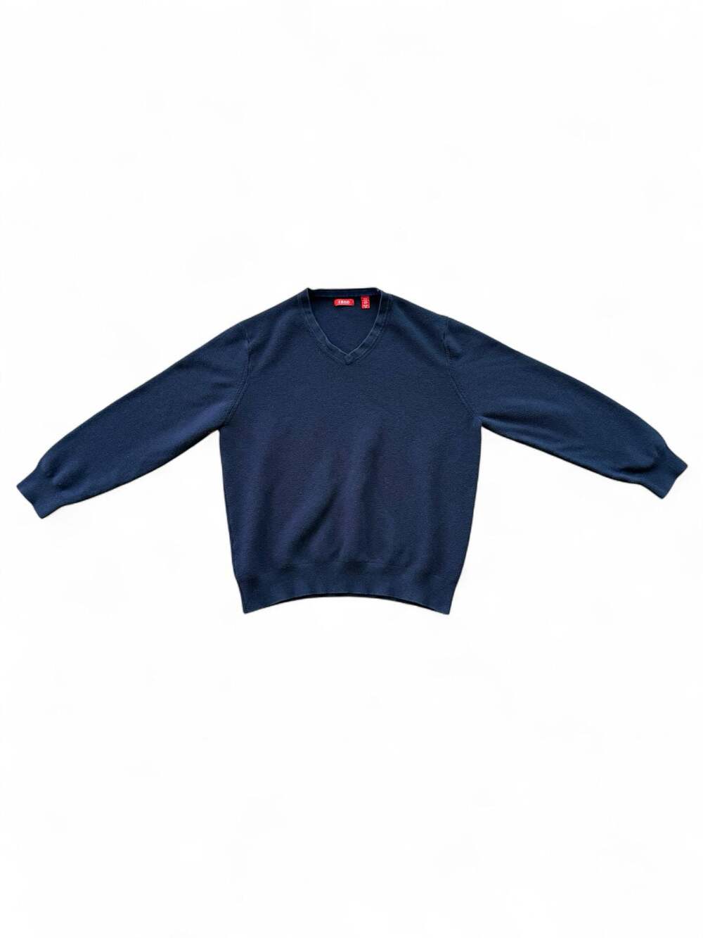 IZOD Men's Navy Blue V-Neck Sweater Size XL
